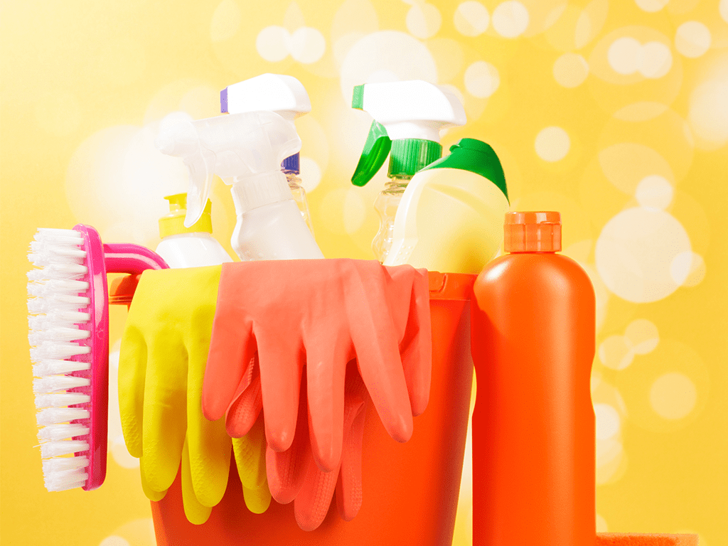 Cleaning product featuring surface cleaning