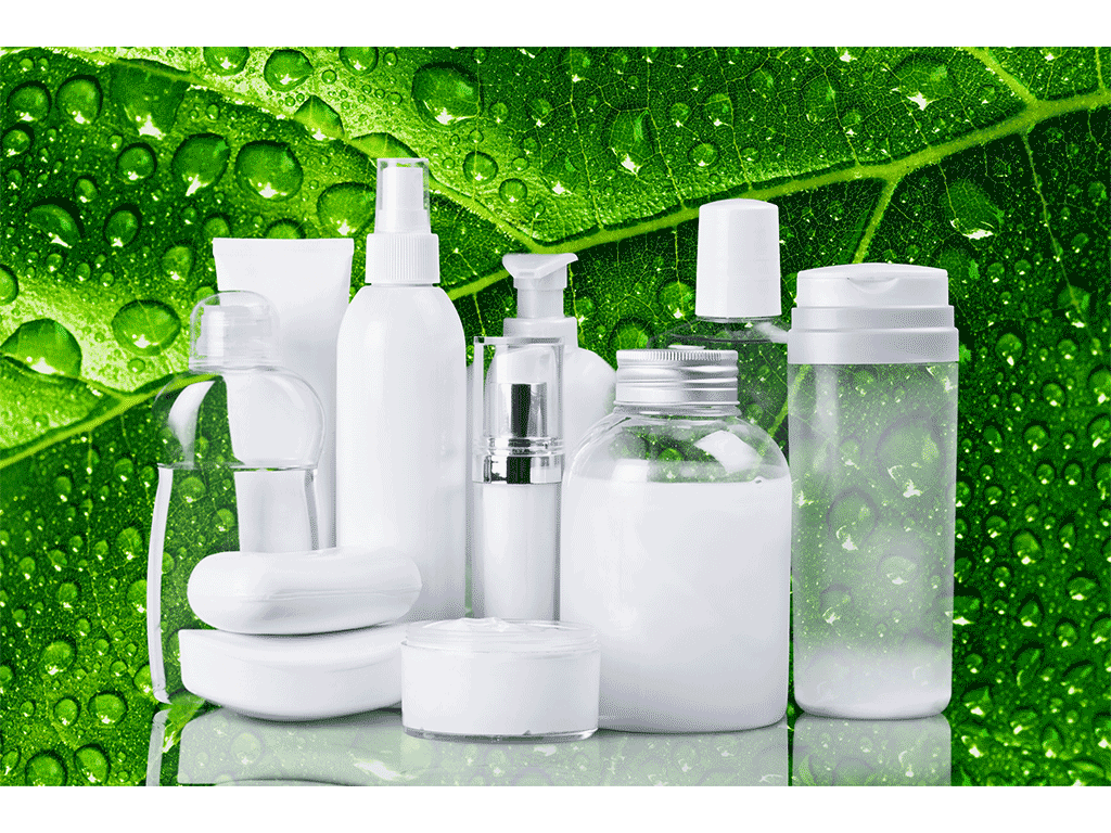 cosmetics containers featuring personal care rheology modifier + and polymeric emulsifier