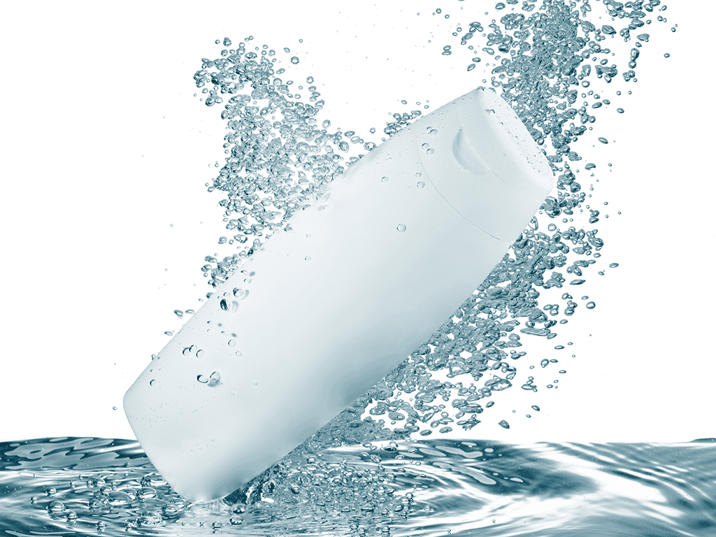 bottle of shampoo representing thickener for cleansers